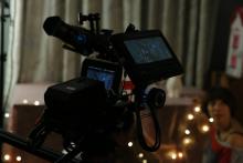HUSH on set